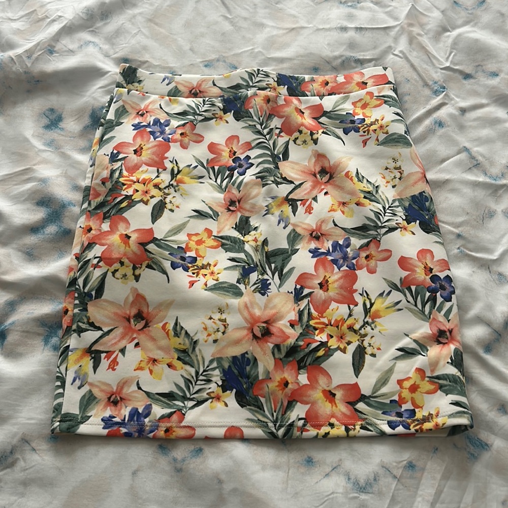 Forever 21 Tropical Mini Skirt